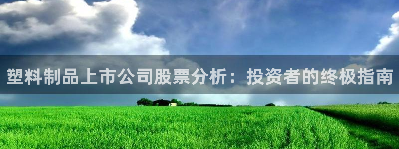 太阳集团游戏：塑料制品上市公司股票分析：投资者的终极指南