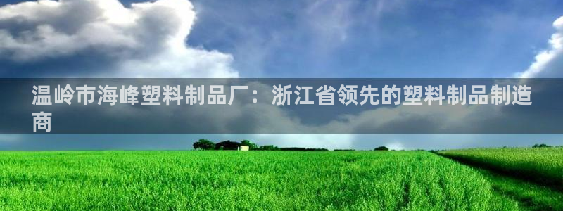 太阳成集团控股买购网：温岭市海峰塑料制品厂：浙江省领先的塑料