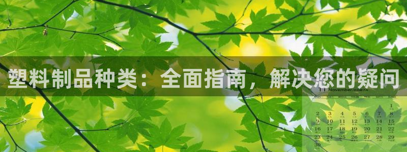 太阳gg官网登录：塑料制品种类：全面指南，解决您的疑问