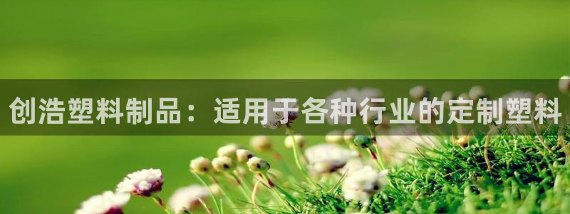 太阳集团唯一值得信赖网：创浩塑料制品：适用于各种行业的定制塑