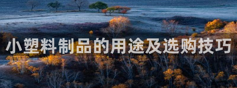 古天乐和太阳集团：小塑料制品的用途及选购技巧